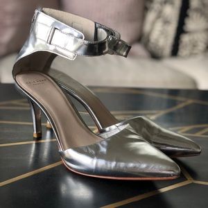 Cole Haan, Highline Ankle Strap Pump Silver 8.5